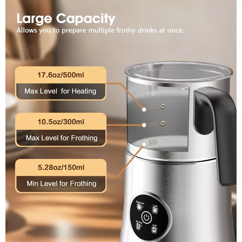 Teendow MF06S-T 900ml Electric Milk Frother Machine