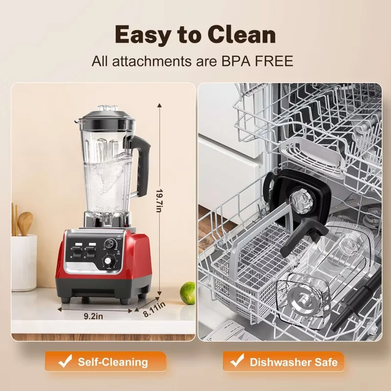 Teendow HS-206D 1800W Fruit Blender