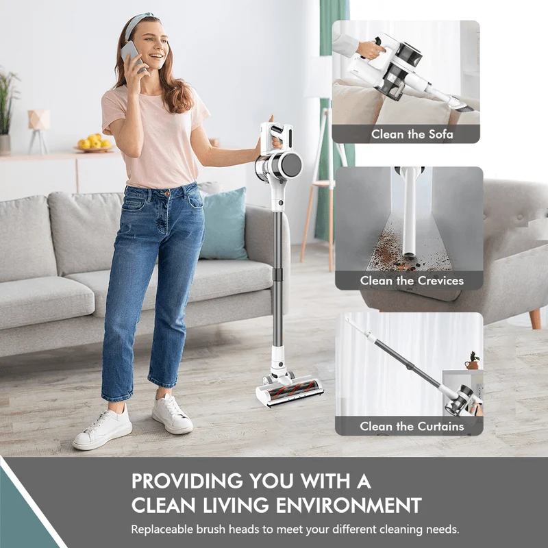 Teendow P11 Cordless Stick Vacuum Cleaner 4-in-1 with 80,000 RPM Motor