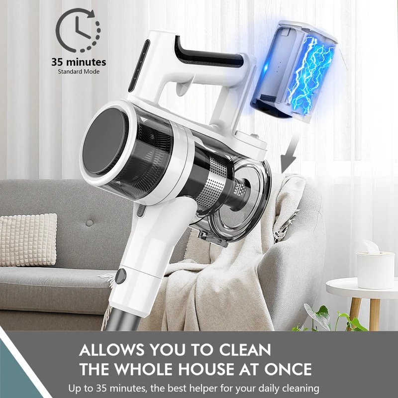 Teendow P11 Cordless Stick Vacuum Cleaner 4-in-1 with 80,000 RPM Motor