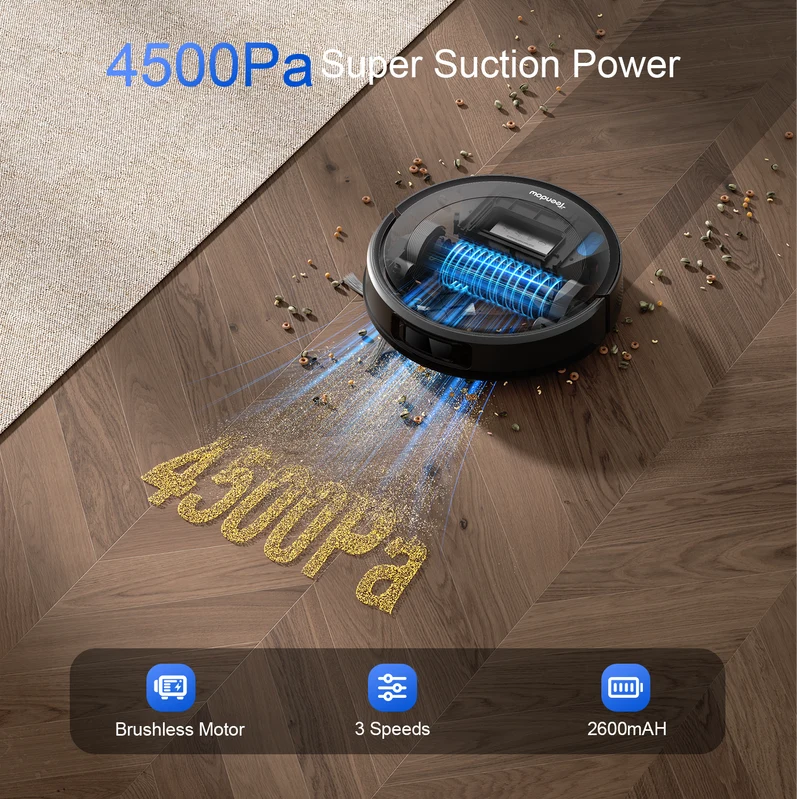 Teendow D10S 2-in-1 Robot Vacuum Cleaner