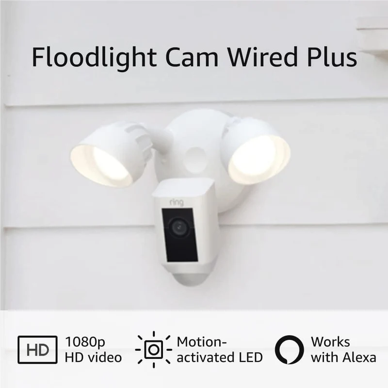 Ring Floodlight Cam Wired Plus (White)