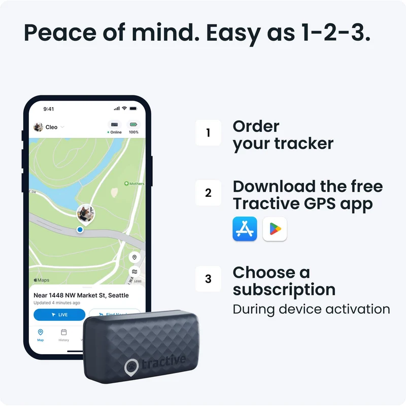 Tractive Mini GPS Tracker Cat 4 (Midnight Blue)