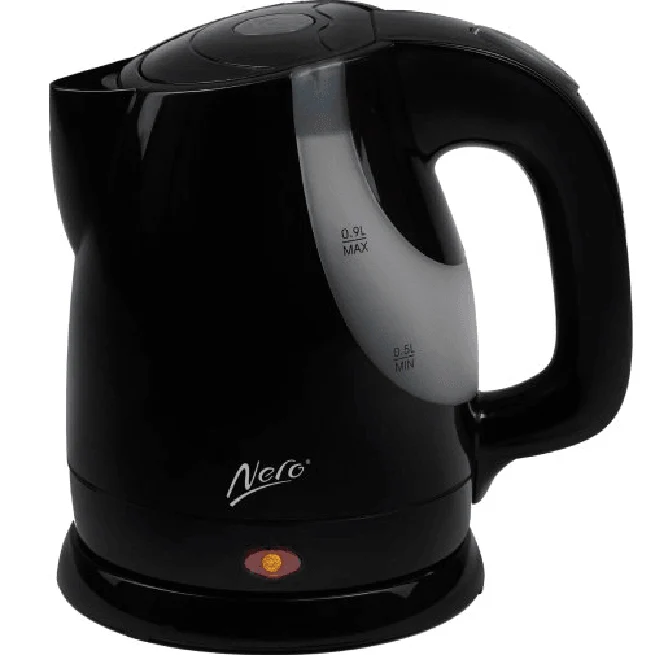 Nero Bambino Kettle 0.9 Litre Jug Compact Water Boiler Coffee Tea Hotel (Black)