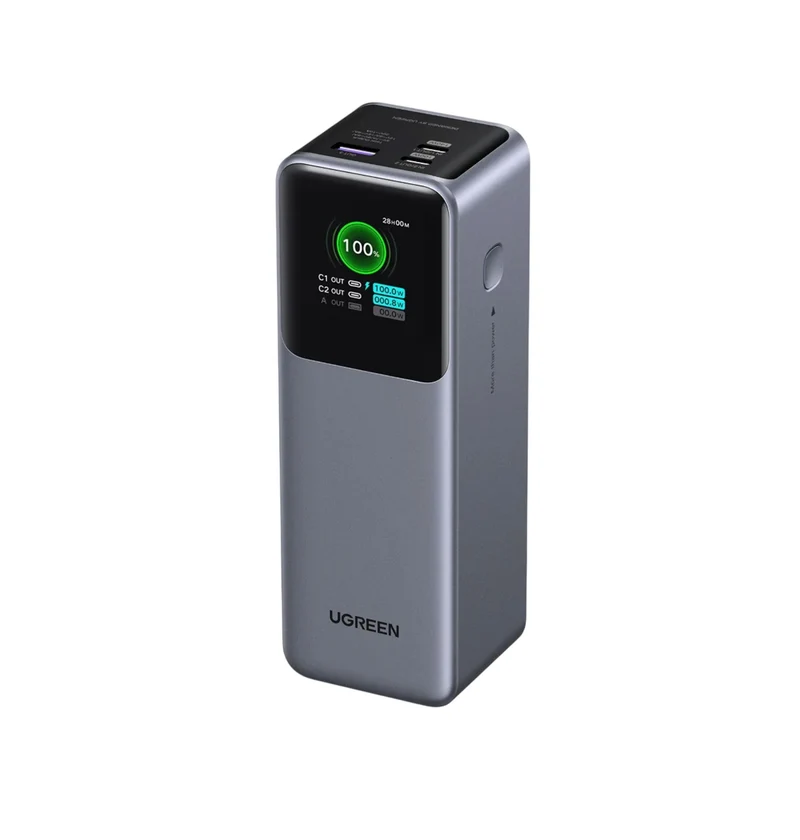 UGREEN Nexode Power Bank 25000mAh 200W, 3-Port with Smart Digital Display