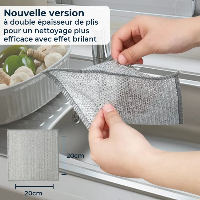 KitchenClean - Chiffons magiques en laine d'acier