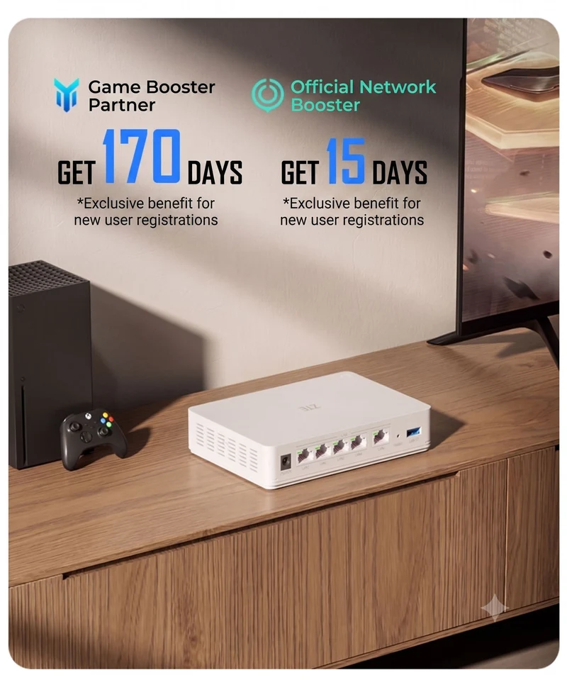 ZTE Nebula MAX 2.5G Wired Router supporting 2500 Mbps