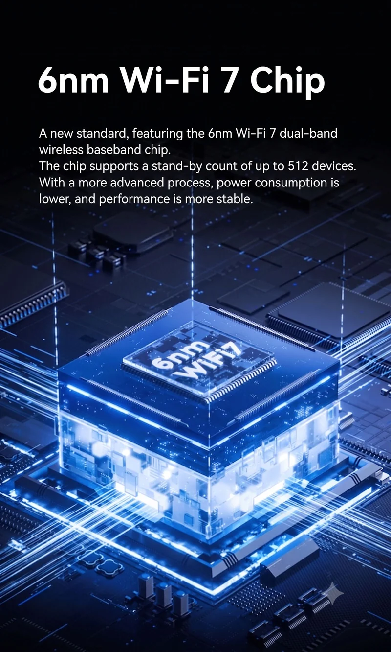 ZTE Qingtian BE5100 Wi-Fi 7 Dual-Band Router