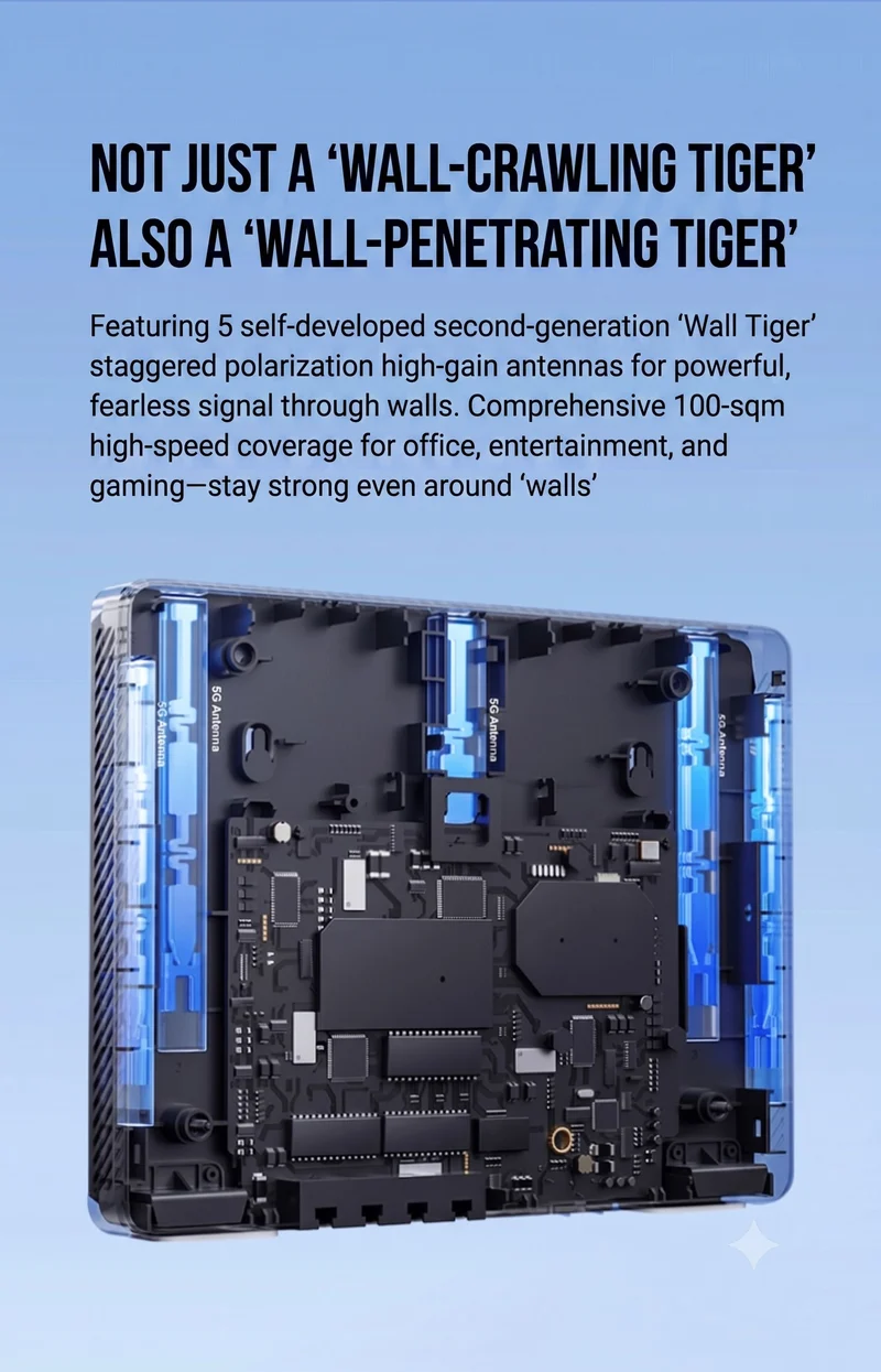 ZTE Qingtian BE5100 Wi-Fi 7 Dual-Band Router