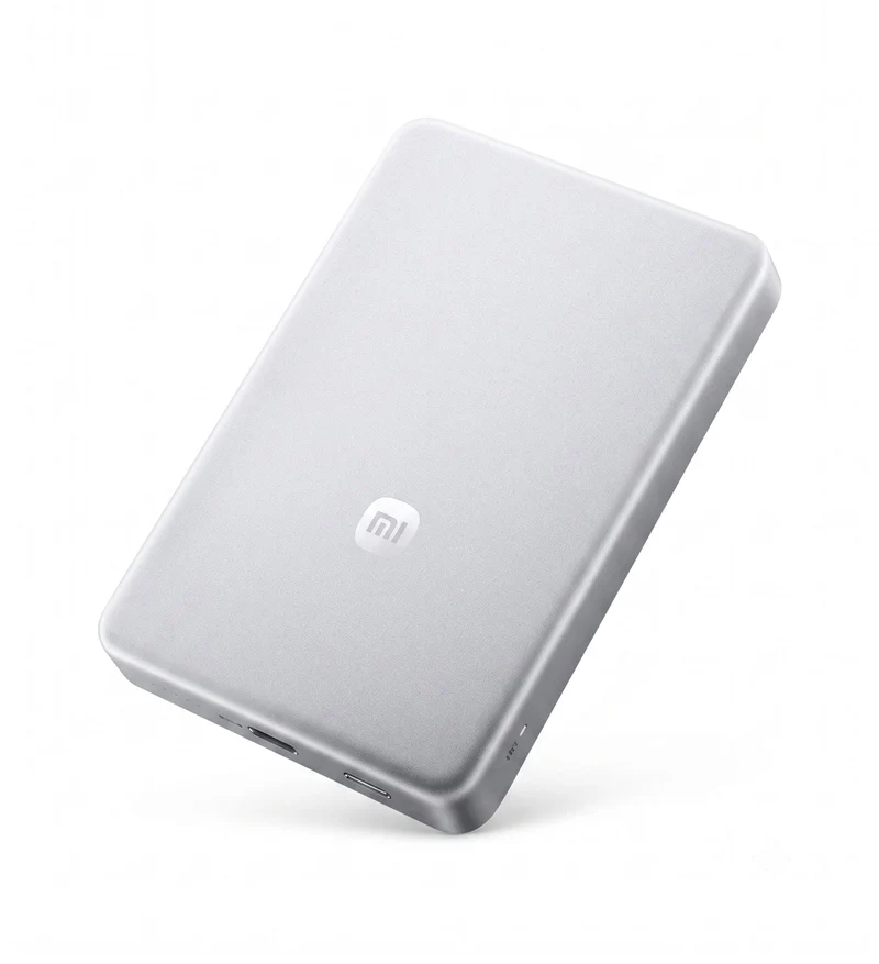 Xiaomi Ultra-thin Magnetic Power Bank 10000mAh 45W Silver White