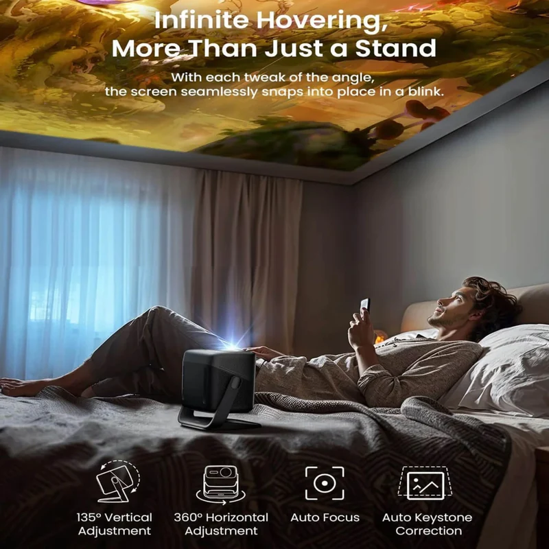 JMGO N1S Ultra, High Brightness & 300'' Screen, 4K Vivid Display, Pure Triple Laser, Dolby Audio
