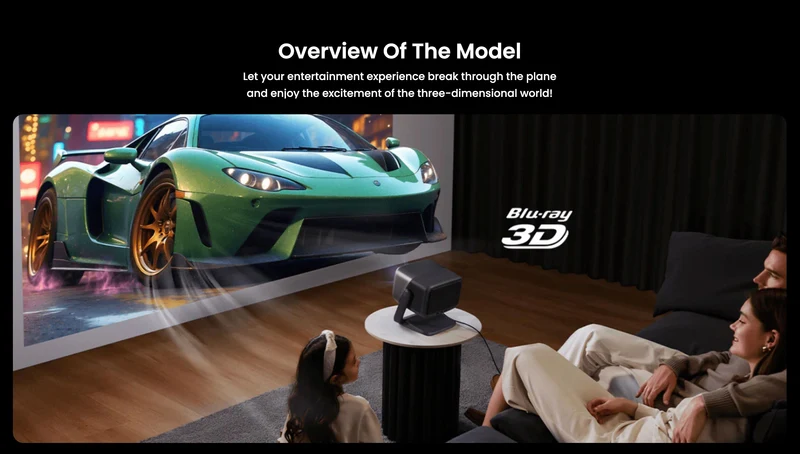 JMGO N1S Ultra, High Brightness & 300'' Screen, 4K Vivid Display, Pure Triple Laser, Dolby Audio