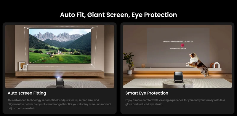 JMGO N1S Ultra, High Brightness & 300'' Screen, 4K Vivid Display, Pure Triple Laser, Dolby Audio