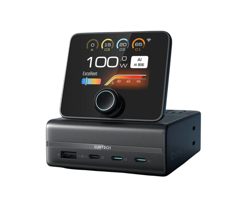 CUKTECH 10 8-in-1 TA1208 Fast Charging Station, 4 AC, 3 AC 1A, Max 120W