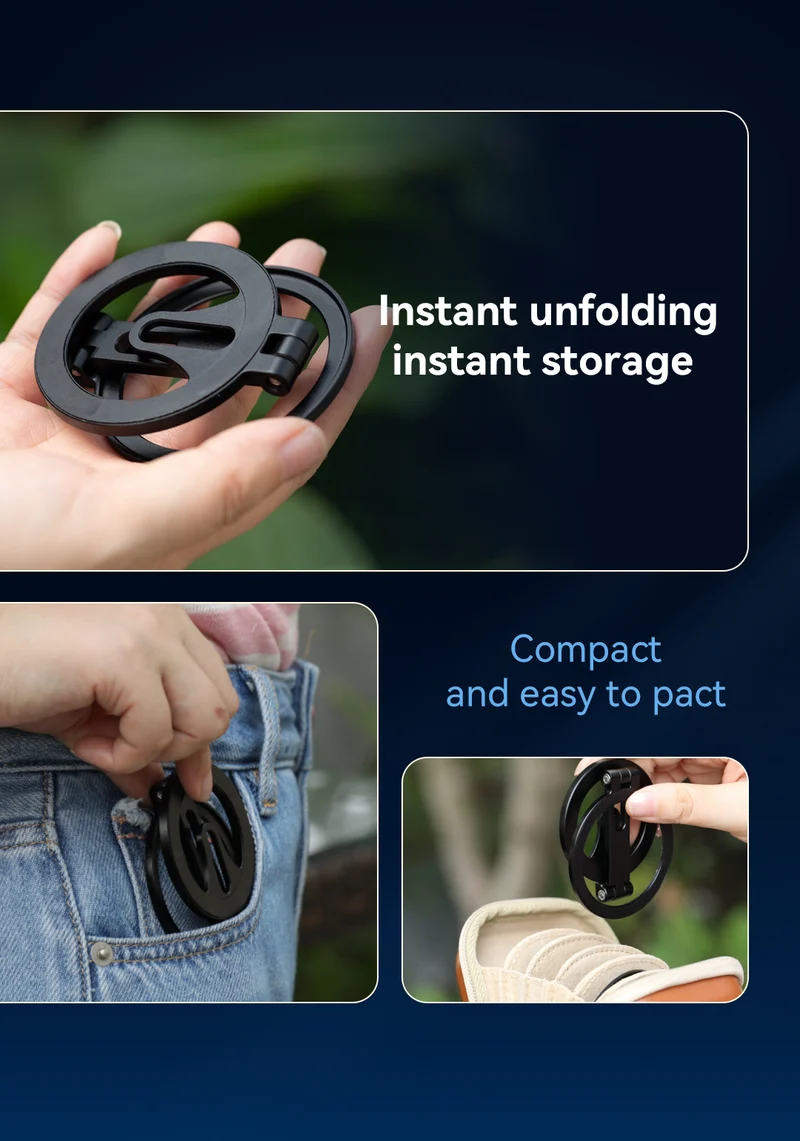 Haida MagSafe Magnetic Filter Holder for iPhone 17/16/15 Series (Black)
