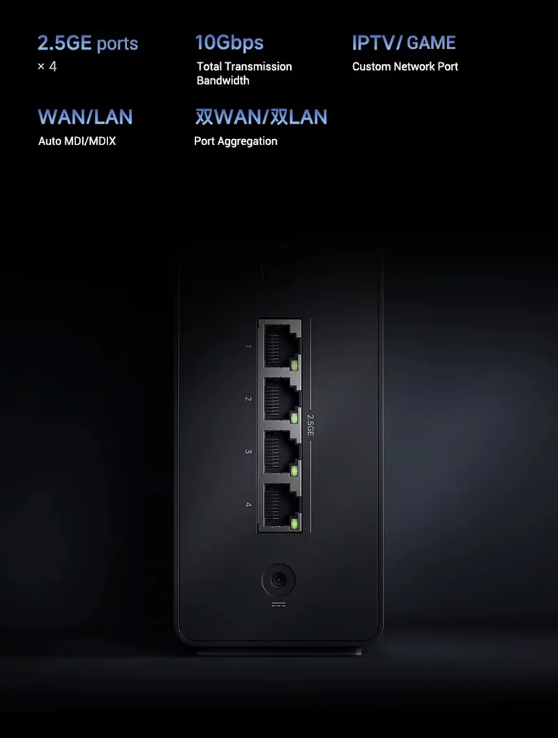 Xiaomi Router BE7200 Pro WiFi 7 AI Hub 1GB RAM 2.5G x 4 Adaptive Network Port Mesh Built-in Gateway