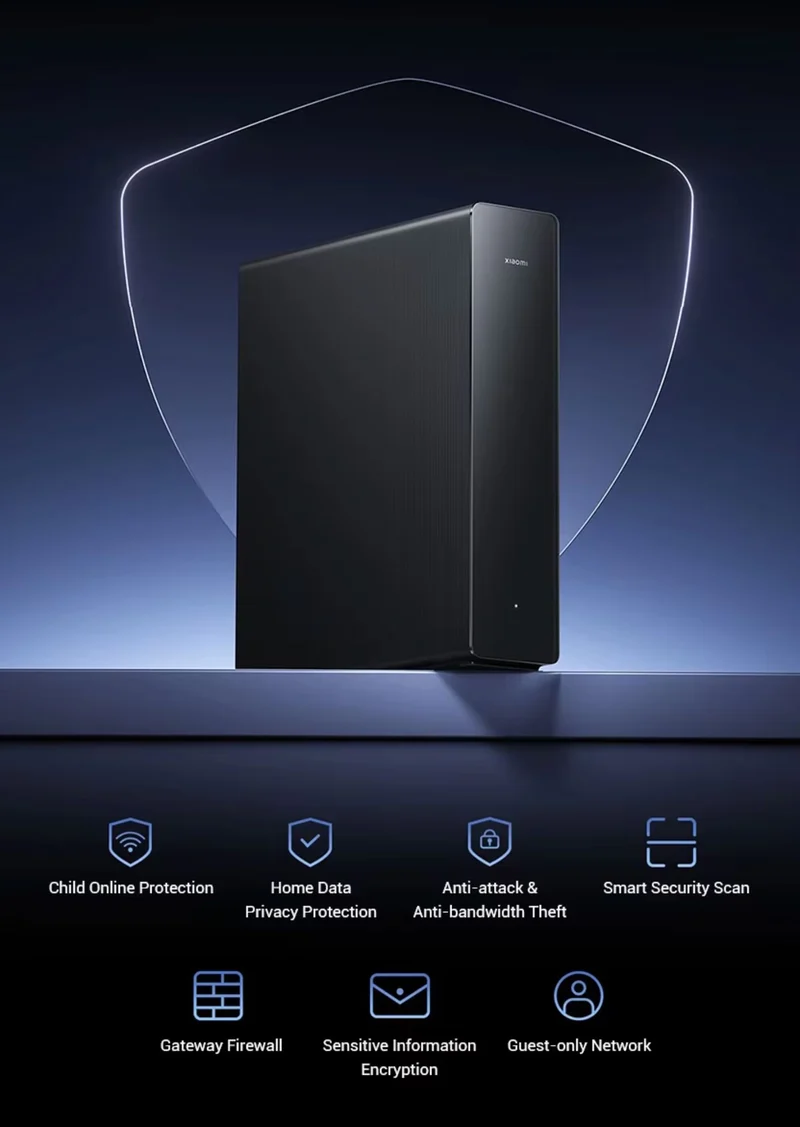 Xiaomi Router BE7200 Pro WiFi 7 AI Hub 1GB RAM 2.5G x 4 Adaptive Network Port Mesh Built-in Gateway