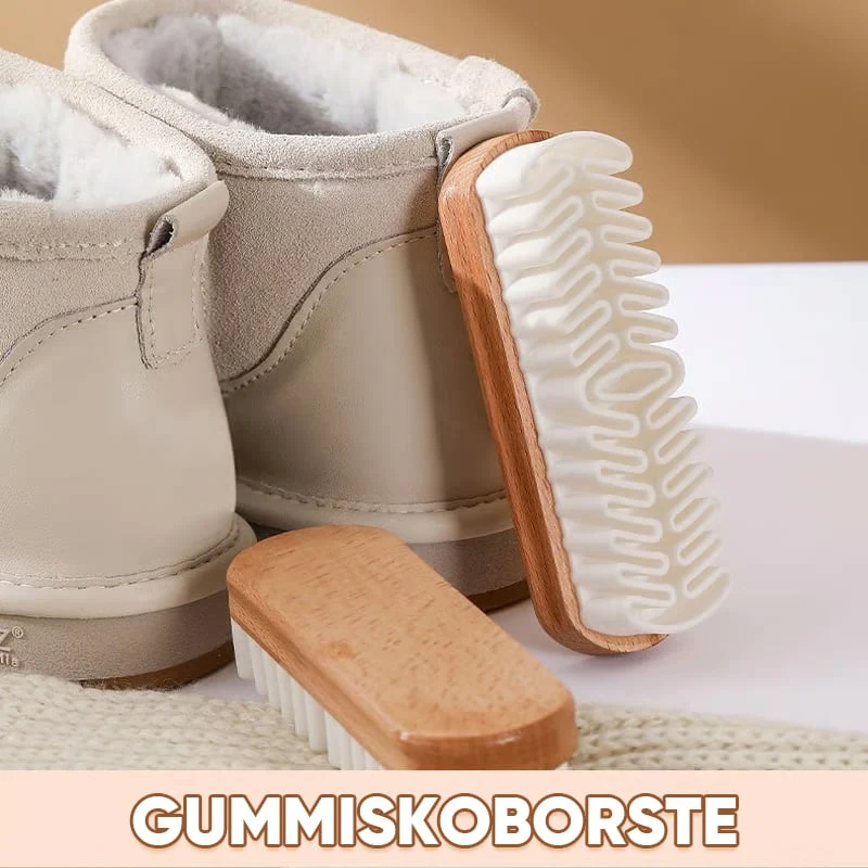 Schuhbürste für Wildleder | Gummibürste zur schonenden Reinigung von Nubukleder und empfindlichen Schuhen