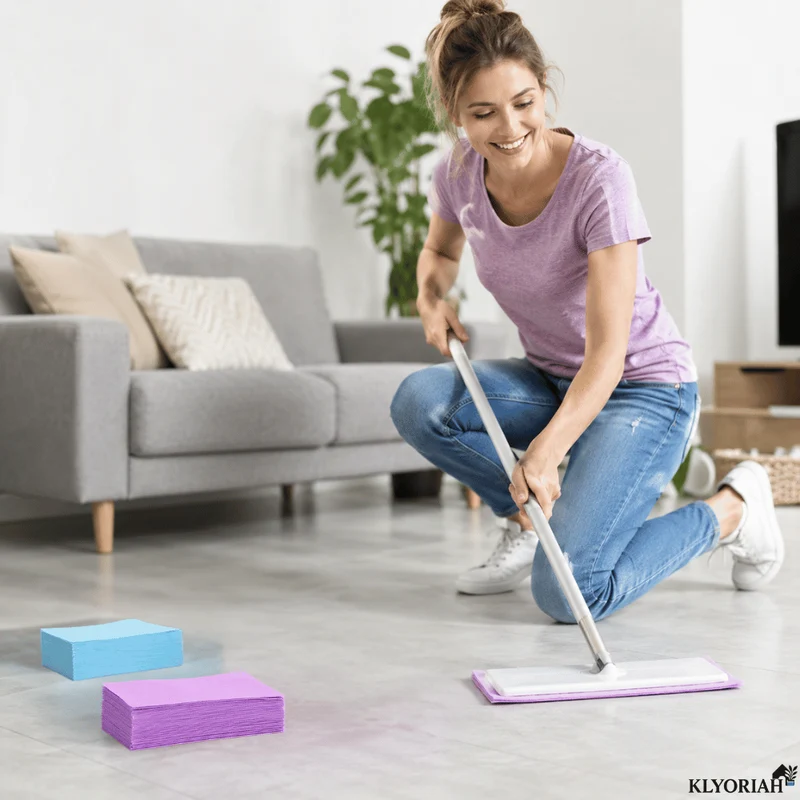 Bodenreiniger Reinigungstücher 100 Stück wasserlöslich | Für Holz, Fliesen & Marmor | Schnell löslich mit Frischeduft