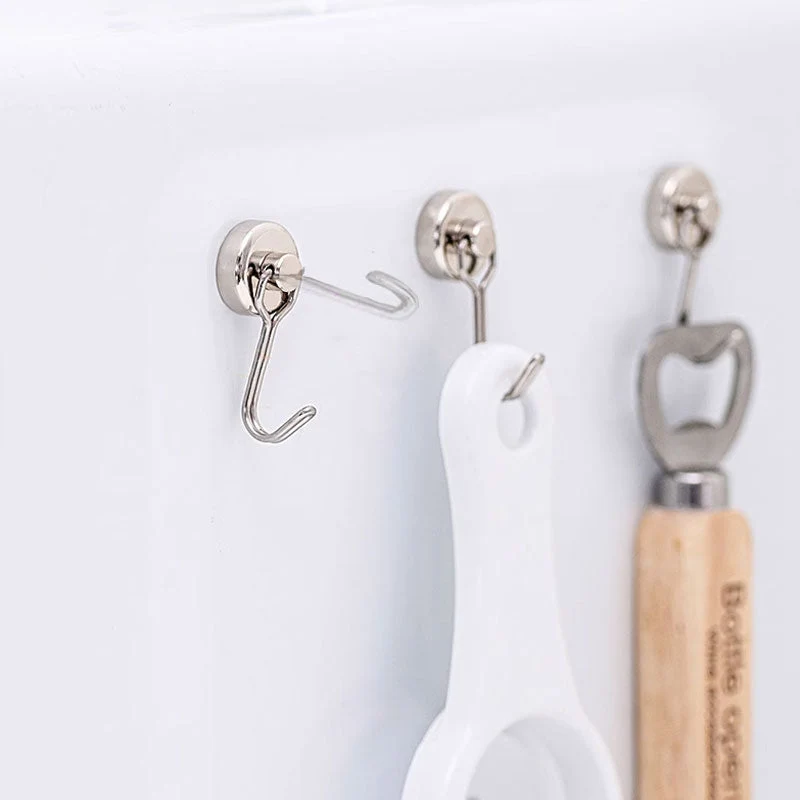 180° drehbarer Magnet-Haken | Starker Wandhaken ohne Bohren | 6–18 kg Tragkraft | Multifunktionaler Organizer