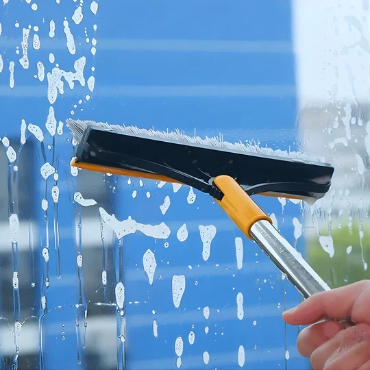 Elektrische Reinigungsbürste 3-in-1 | Rotierende Bürste mit 3 Aufsätzen | Akkufreie Haushaltsbürste für Bad, Küche & Fugen