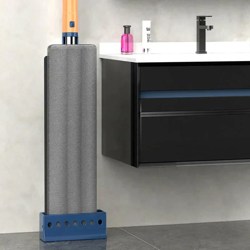 Flachmopp mit Freihand-Auswringsystem | 360° Bodenwischer mit Mikrofaserpad | Für Parkett, Fliesen & Laminat