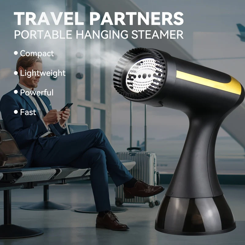 Handheld Dampfbügeleisen 1500W | schnell aufgeheizt, starke Dampfleistung | kompakt & leicht für Reisen | EU-Stecker