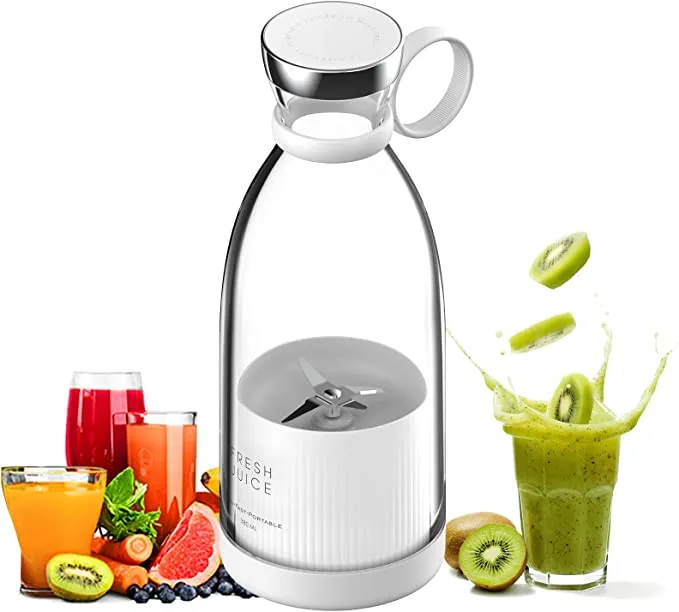 Tragbarer Mini Smoothie Mixer Becher | Wiederaufladbarer USB Mixer für Shakes & Smoothies | Kompakt & BPA-frei