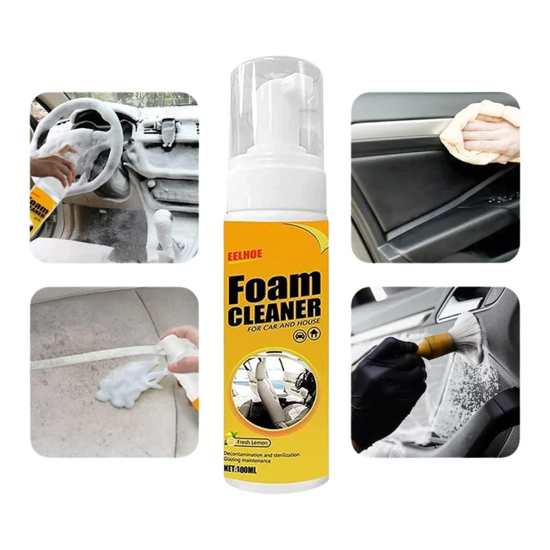 Universeller Schaumreiniger Spray | Tiefenreinigung für Haushalt & Auto | Fett- & Fleckenentferner ohne Rückstände