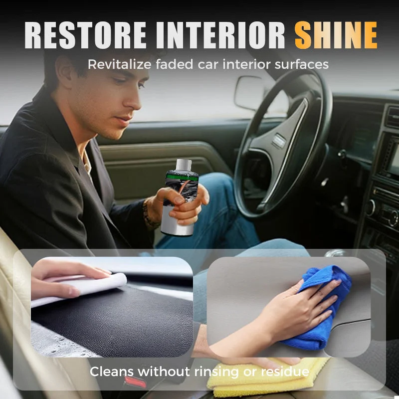 Auto Interieur-Reiniger 100 ml | Für Leder, Vinyl & Kunststoff | Geruchsneutralisation, Glanz-Effekt & UV-Schutz