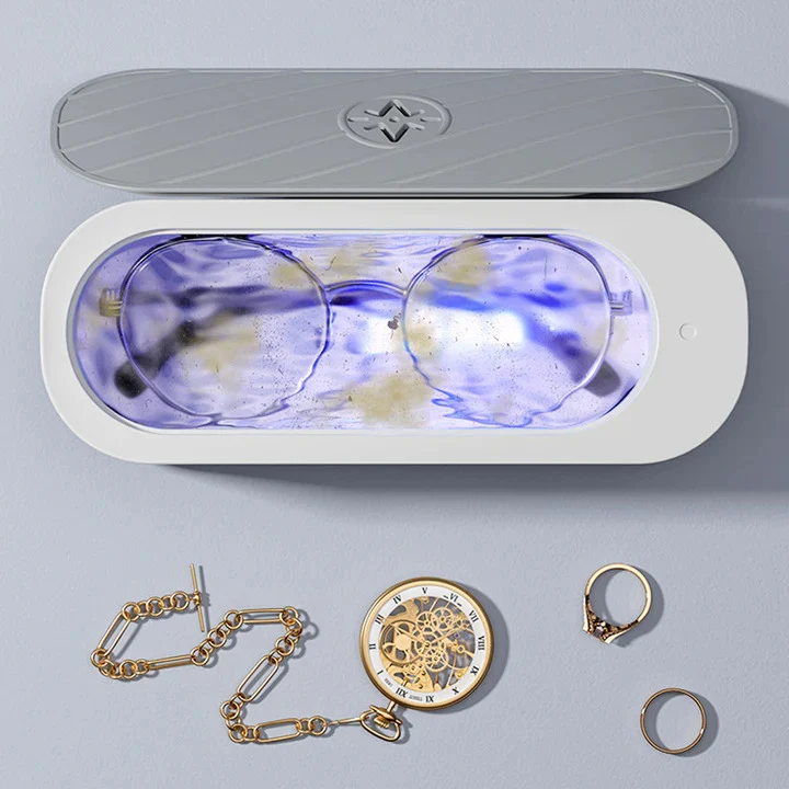 Ultraschall Schmuckreiniger für Brille & Accessoires | Reinigt in 1 Minute, streifenfrei | Für Schmuck, Brillen & kleine Teile zuhause