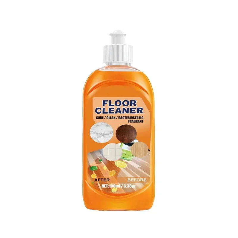 Holzbodenreiniger 100 ml entfernt Flecken & Schmutz | Für Holz, Fliesen, Möbel & Marmor | Frischer Zitronenduft