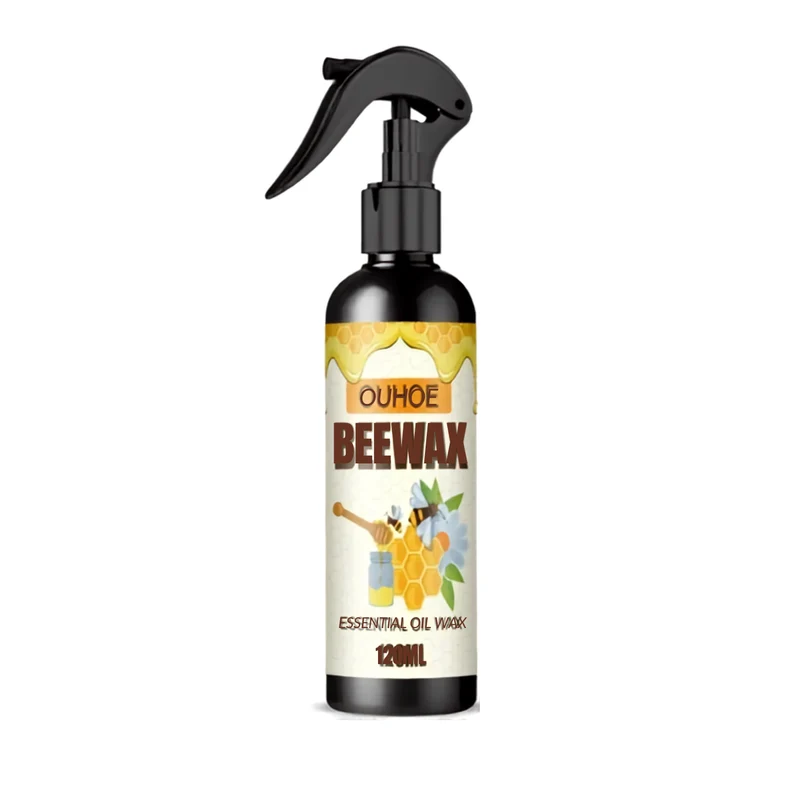 Bienenwachs-Spray 120 ml für Holz & Möbel | Reinigt, pflegt und verleiht Glanz | Rutschhemmend & rückstandsfrei | Für Haushalt geeignet