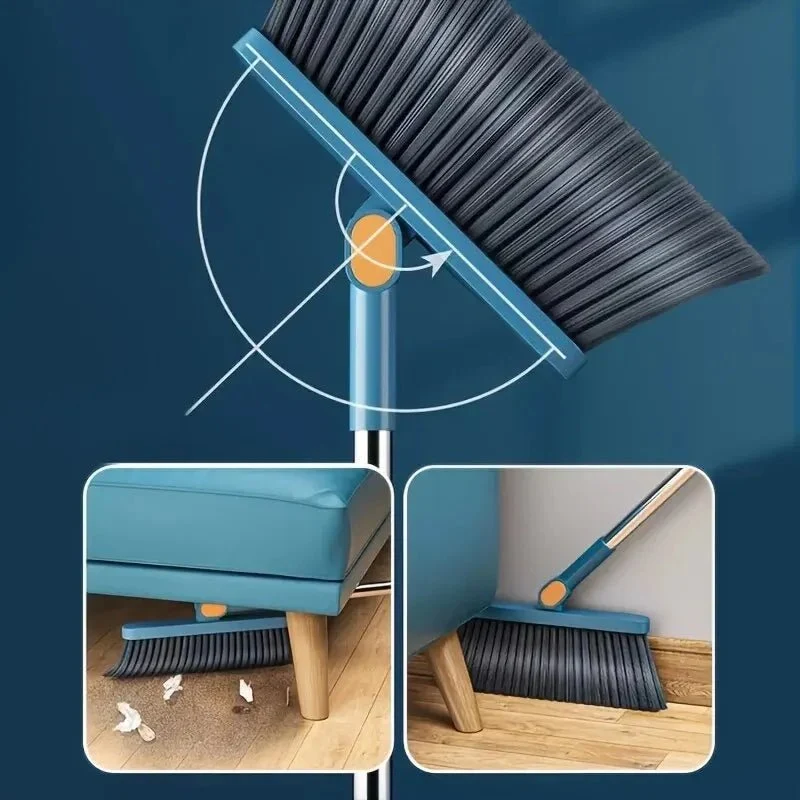 Turbo-Wischset mit Auswringer & 360°-Rotationsmopp | Für Nass- & Trockenreinigung | Wiederverwendbare Mikrofaser-Pads | Für Holz, Fliesen & Laminat