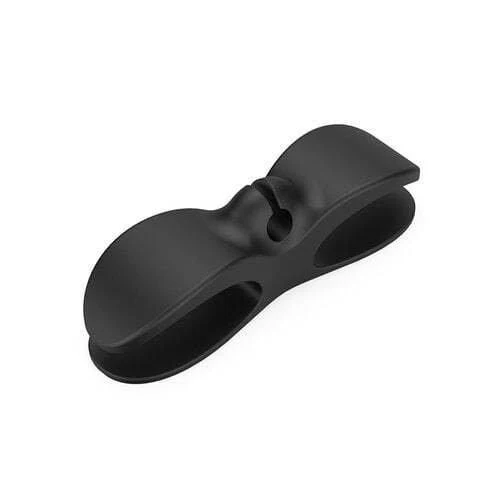 Kabelorganizer für Küchengeräte | Selbstklebendes Gummi hält Kabel sauber aufgerollt | Schwarz/Weiß/Grau