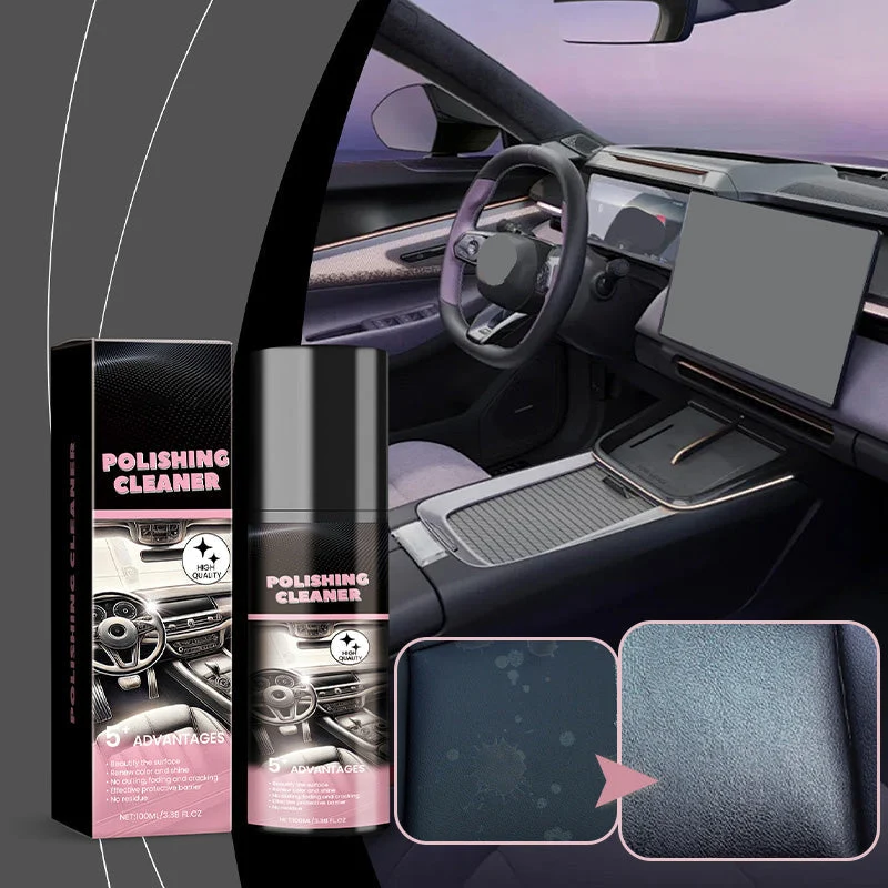 Auto-Innenraumreiniger Spray | Reinigt Armaturenbrett, Kunststoff & Innenverkleidungen | Entfernt Schmutz und Flecken | Mit antistatischem Effekt