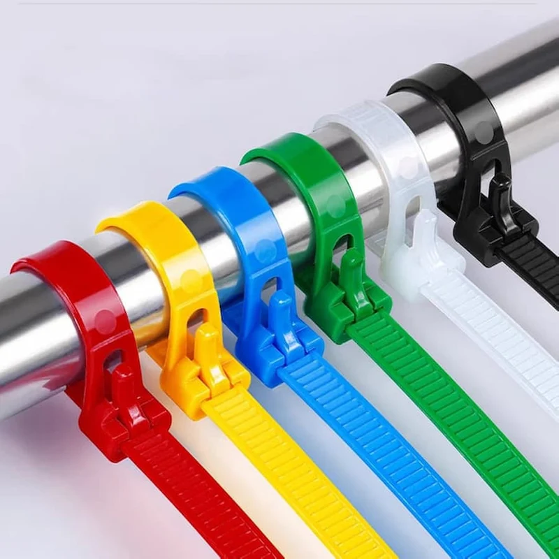 Kabelbinder verstellbar & wiederverwendbar 100er Set | selbstsichernde Nylon Kabelbinder für Ordnung & Kabelmanagement | KabelSchloss