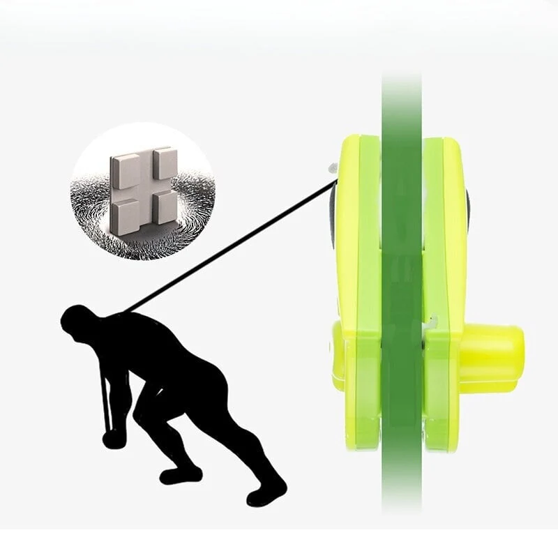 Fensterreinigungsgerät streifenfrei | Glasreiniger Handgerät KristallKlar Technologie | ergonomischer Fensterwischer für Spiegel & Dusche