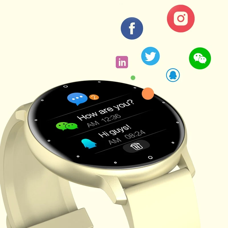 Pylomo GIZE Smartwatch | Multisport-Tracking | Wetteranzeige | Lange Akkulaufzeit | IP67 Wasserdicht