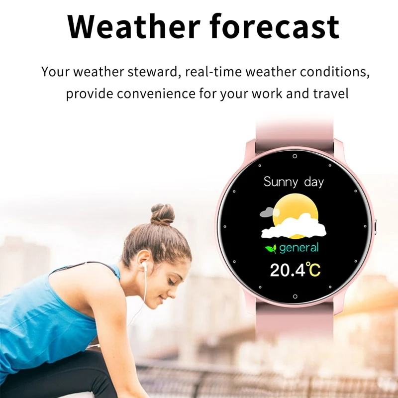 Pylomo GIZE Smartwatch | Multisport-Tracking | Wetteranzeige | Lange Akkulaufzeit | IP67 Wasserdicht