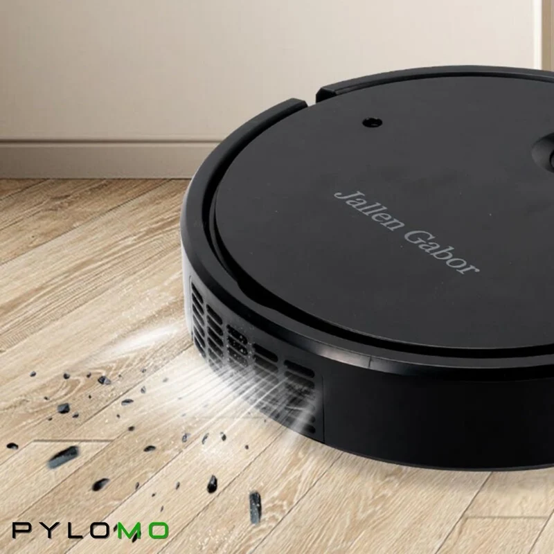 Staubsaugerroboter mit Saug- & Wischfunktion | Für Hartboden & Teppich | Leise, schlank, ideal bei Tierhaaren, Filter gegen Staub & Allergene