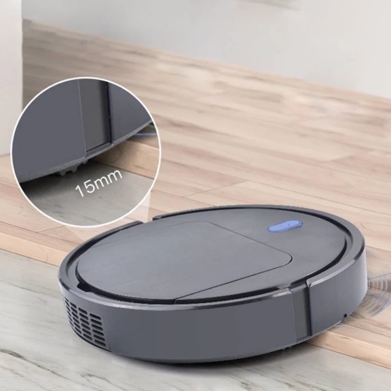 Staubsaugerroboter 3-in-1 Saugen Wischen Polieren | 120 Min Laufzeit, leiser Betrieb | Effizienter Filter für Staub & Tierhaare