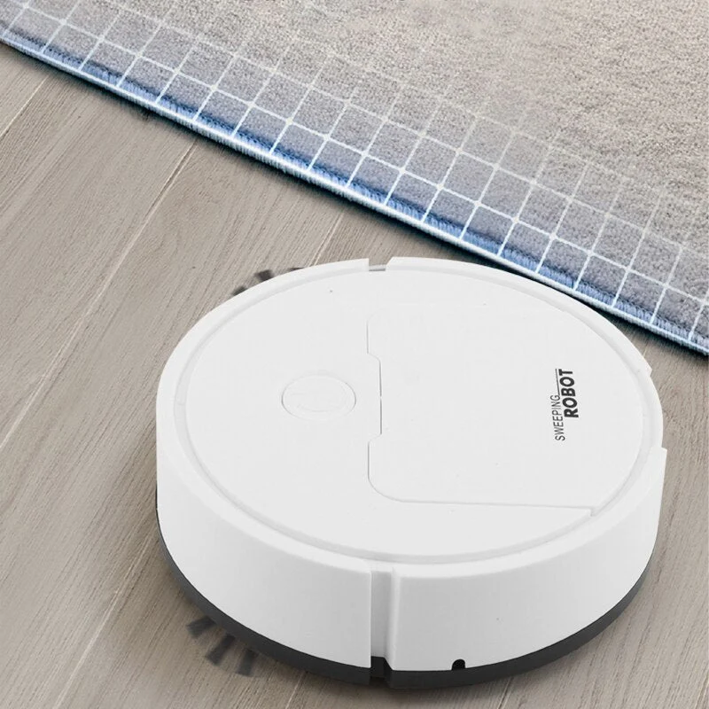 3-in-1 Staubsaugerroboter mit Wischfunktion | Saugen, Kehren & Wischen | Leise <60 dB, Sensor-Navigation | Für Hartböden & Teppich