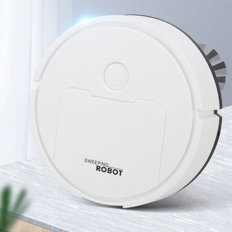 3-in-1 Staubsaugerroboter mit Wischfunktion | Saugen, Kehren & Wischen | Leise <60 dB, Sensor-Navigation | Für Hartböden & Teppich