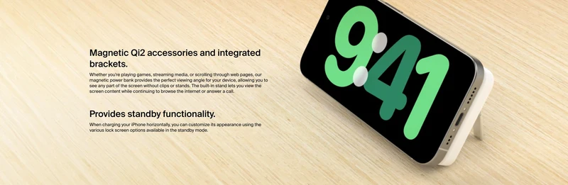 Belkin Boost Charge Pro 15W 5000mAh Qi2 Magnetic Power Bank