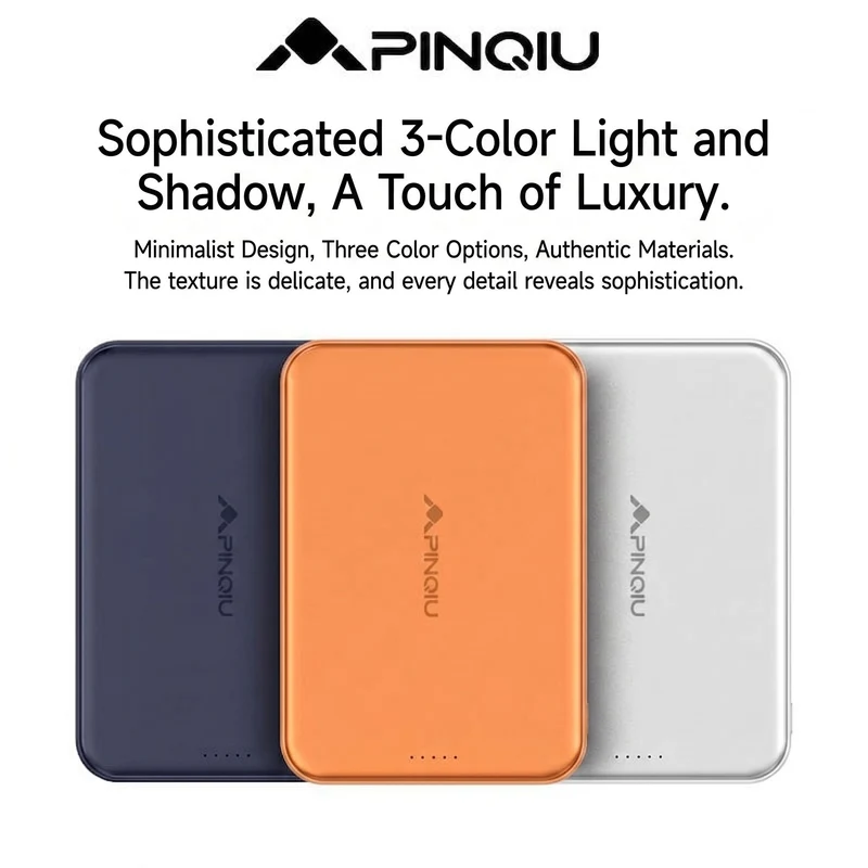 Pinqiu SolidX 5000mAh Magnetic Wireless Qi2 Power Banks
