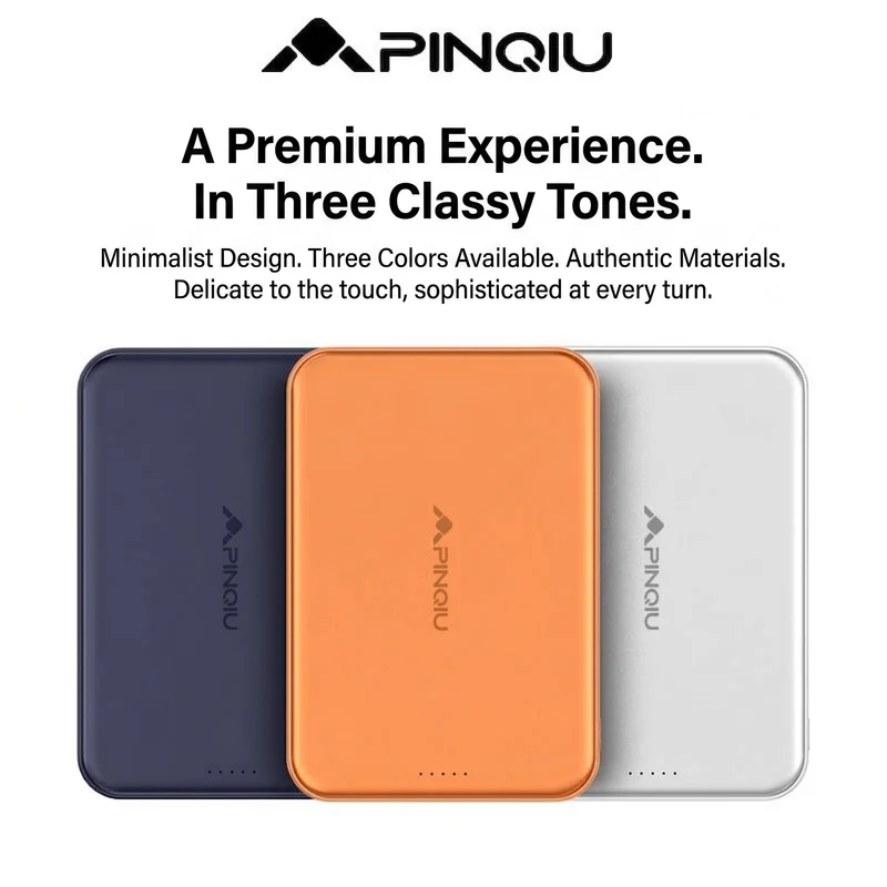 Pinqiu SolidX 5000mAh Magnetic Wireless Qi2 Power Banks