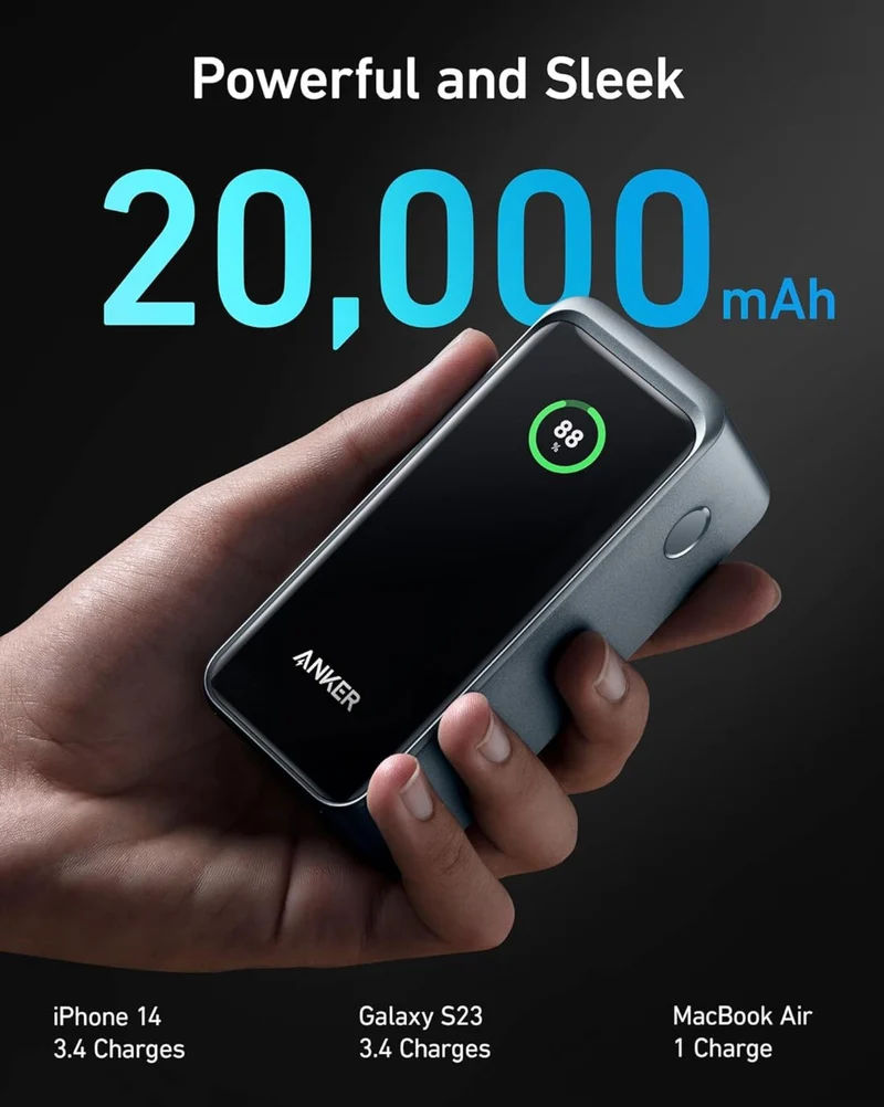 Anker Prime Power Bank (20K, 200W) With Charging Base