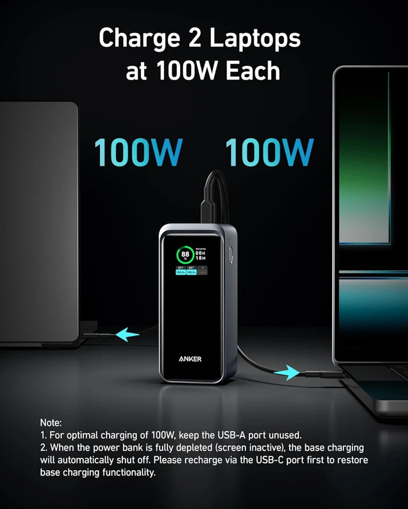 Anker Prime Power Bank (20K, 200W) With Charging Base