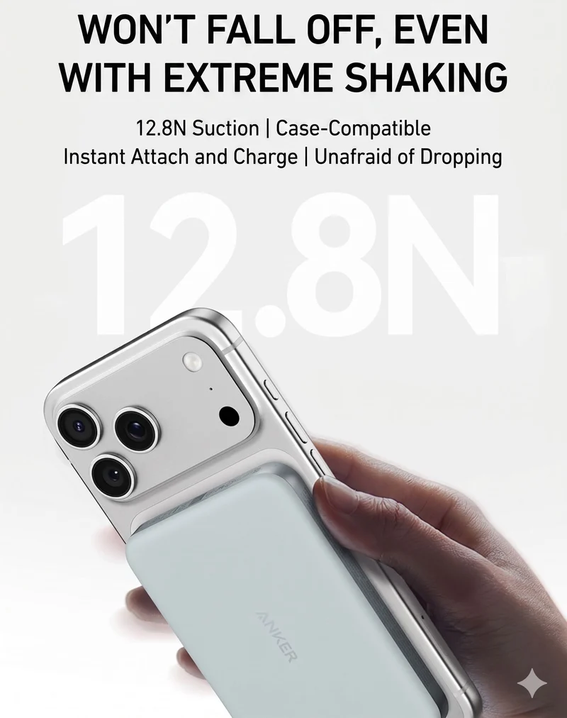 Anker MagGo 10000mAh Magnetic Power Bank 30W